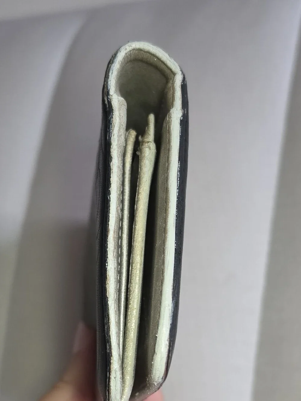 Authentic Chanel Long Clutch/Wallet Black Leather
